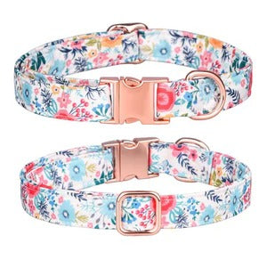 Sunny Bloom Cotton Pet Collar